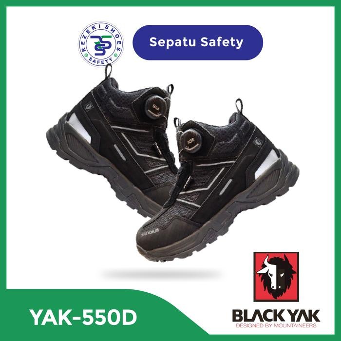 Sepatu Safety Black Yak 550 D BOA Original - Safety Shoes Black Yak 550 D Original - Sepatu Safety