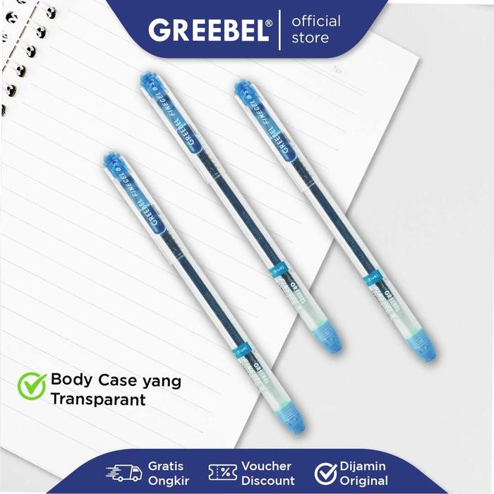 

Deli Stationary - Ballpen Fine Gel - Blue 1 Box ( 12 Pcs ) /Pen/Pulpen/Bolpoint Utk Atk Kantor Kerja