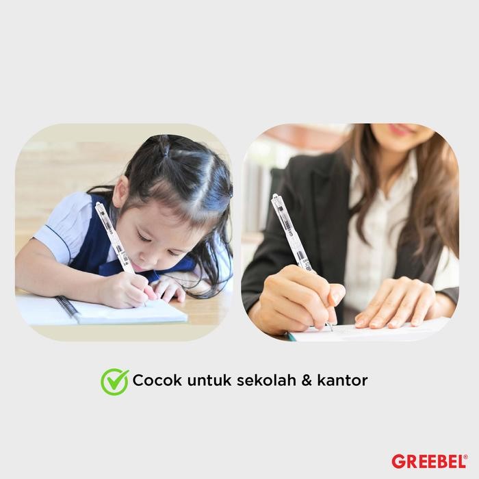 

Deli Stationary - Pulpen Gel / Gel Pen Journal Gp-514 0.5 Tinta Hitam (6Pcs/Set) / Ballpen Gel