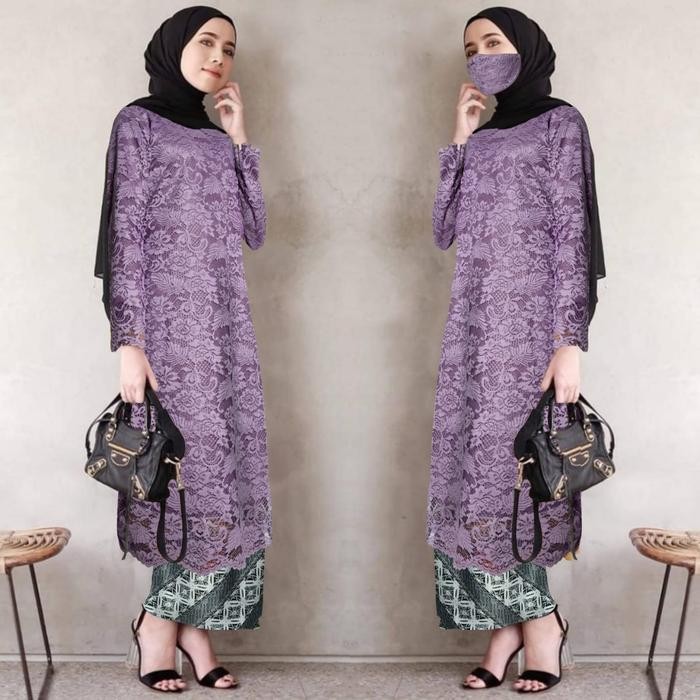 atasan kebaya brukat tunik modern ld 120 atasan kebaya kurung jumbo