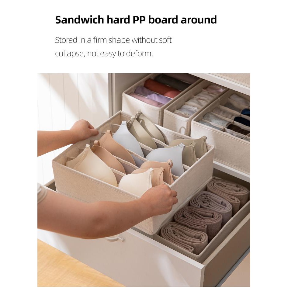 YL84 Sekat Laci Pakaian Dalam Premium - Washable Premium Undewear Organizer