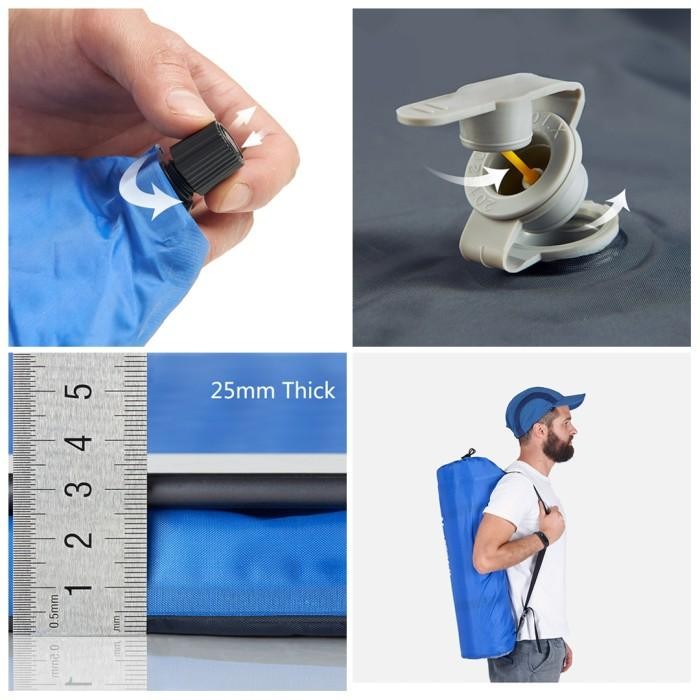 Matras Double Naturehike Inflatable Mat With Pillow Nh18Q010-D