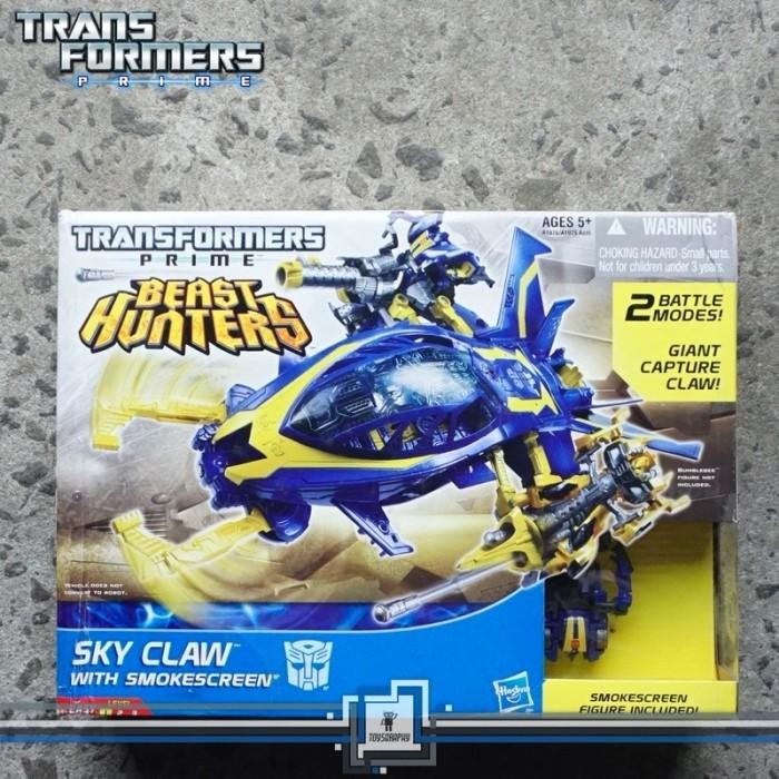Transformers Prime Beast Hunter Sky Claw with Smokescreen Cyberverse