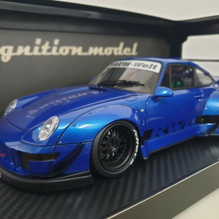 1/18 IGNITION IG MODEL PORSCHE 993 RWB BLUE DIECAST NOT AUTOART