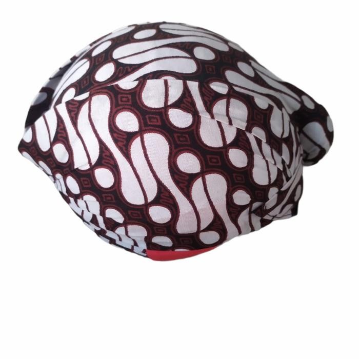 BLANGKON JOGJA JEBEH BATIK PUTIH BLANGKON JAWA BLANGKON PUTIH