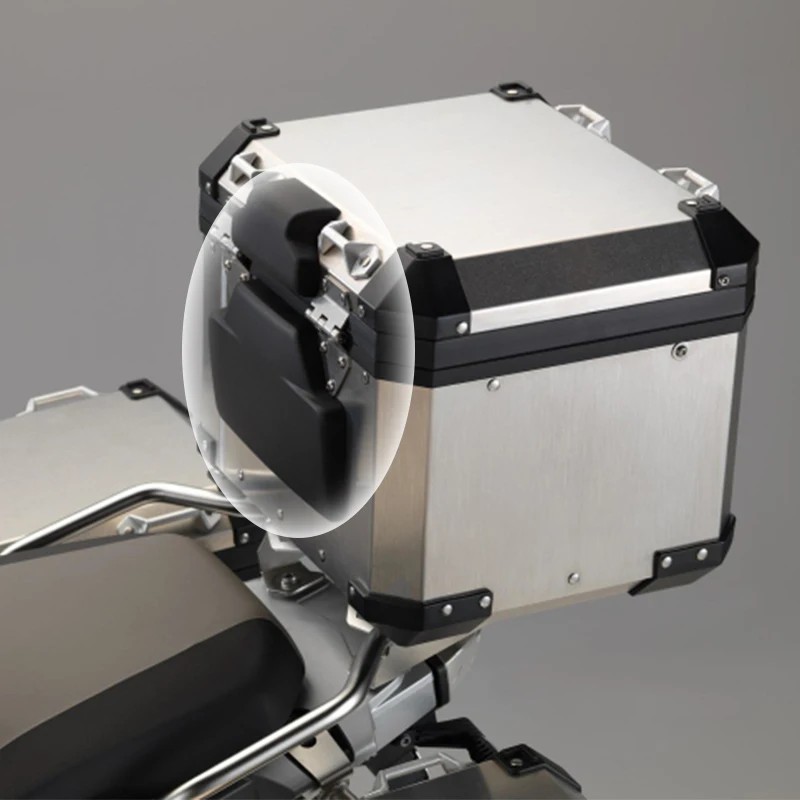 Universal Motorcycle Backrest Pad Passenger Lazyback Protector Rear Case Cushion For BMW R1200GS