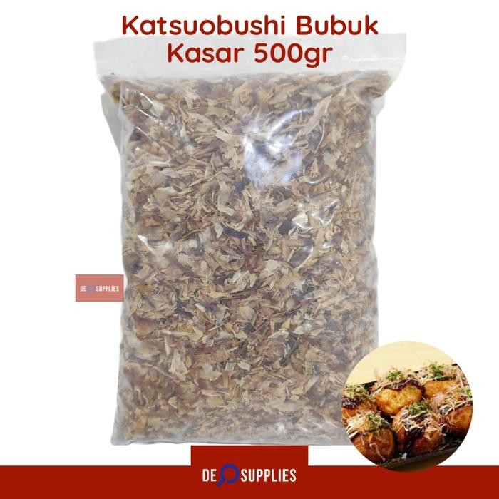 

Katsuobushi Bubuk Kasar 500Gr - Katsuo Bushi Takoyaki Okonomiyaki Topping Sushi Onigiri