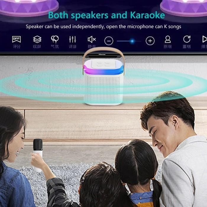 Venom Kenwood - Y1 Rgb Mini Portable Wireless Karaoke Speaker Bluetooth Microphone