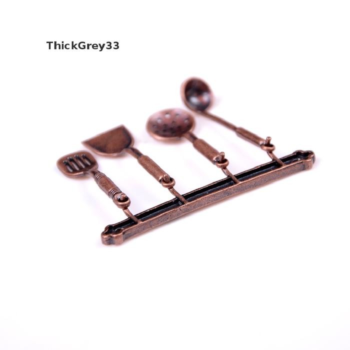 5Pcs / Set Main Miniatur Peralatan Masak Bahan Metal Untuk