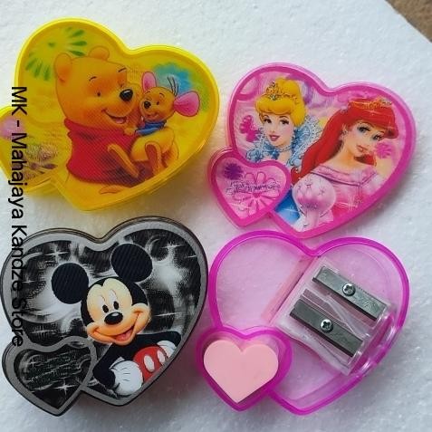 

Serutan Rautan Karakter 3D 2 Lobang Double Knife Fld-02 Love