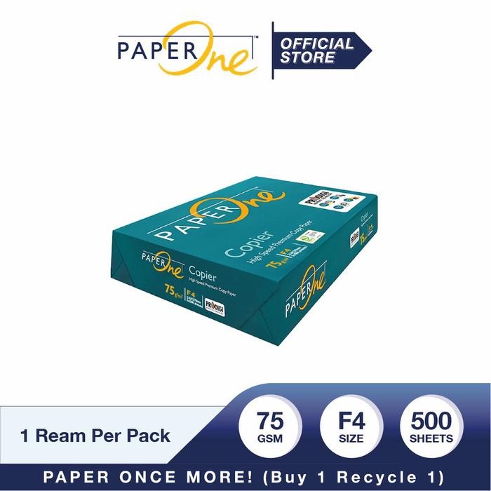 

Kertas F4 Folio 75 Gsm Paperone Hvs Putih Print