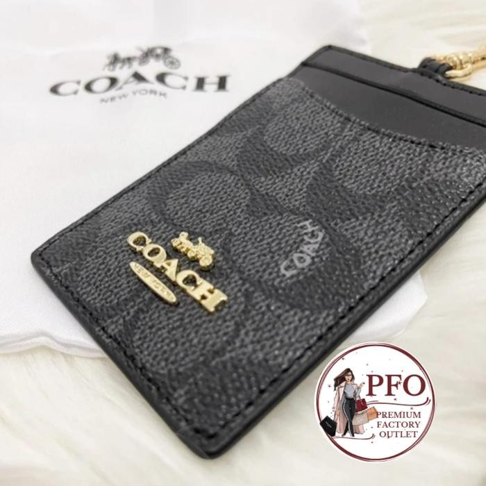 

Gantungan Lanyard Ch F65573 Id Colorblock Signature Canvas Black