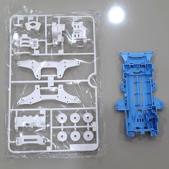 Chassis + Gearbox VZ Ori Tamiya Chassis VZ Warna
