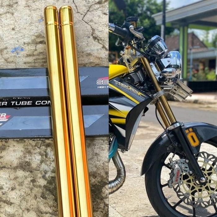 AS SHOCK SKOK DEPAN NINJA R RR 33 MM GOLD INNER ORIGINAL THAILAND