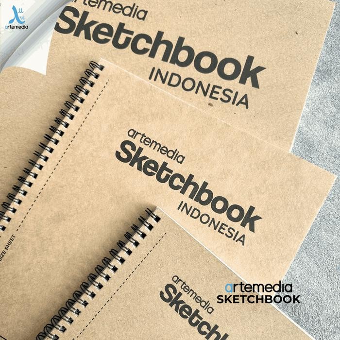 

Artemedia Sketchbook Spiral A3 Buku Sketsa Pensil, Pensil Charcoal, Drawing Pen