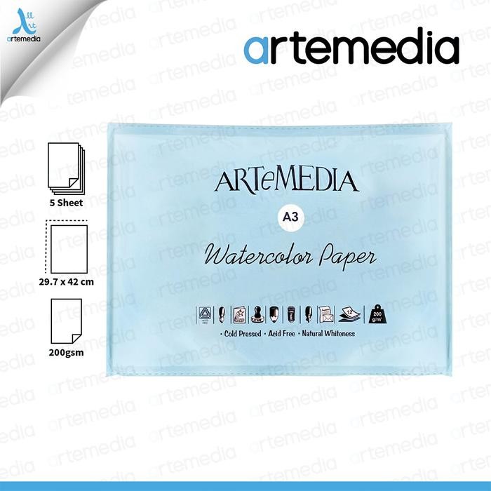 

Artemedia Watercolour Paper A3 - Kertas Cat Air