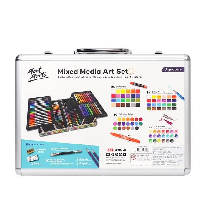 

OHSOME - Mont Marte Mixed Media Art Set Alat Gambar/Mewanai 99 PCS