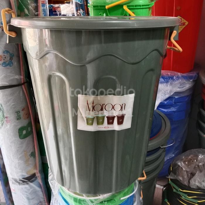 Maroon Ember Plastik 80 Liter Tutup/ Tong Air Sale