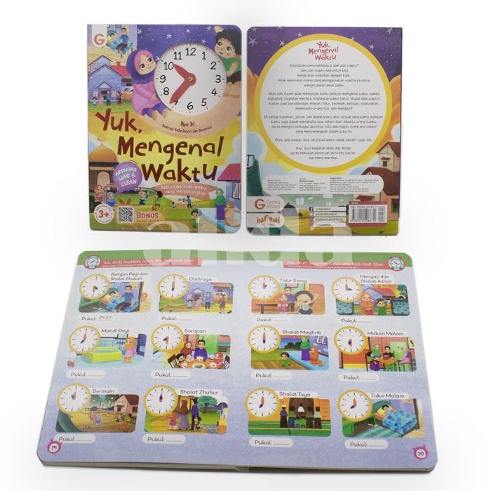 

Buku Yuk Mengenal Waktu - Buku Anak BoardBook Belajar Mengenal Jam GIP