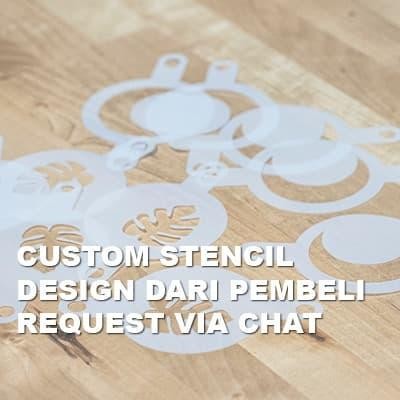 

stencil custom 7,5 x 7,5 cm by design