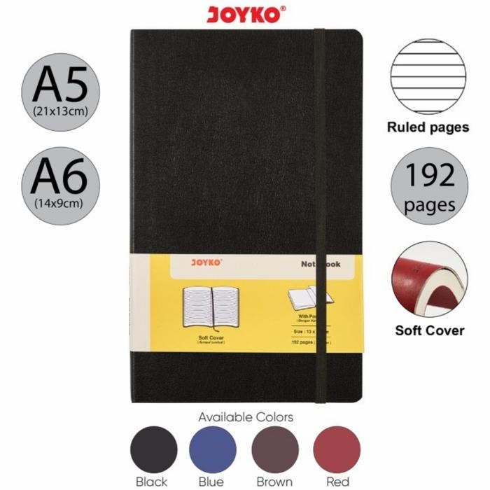 

TUMI Joyko Notebook Garis A5 A6 Soft Cover / Buku Diary Jurnal A5 A6 Joyko