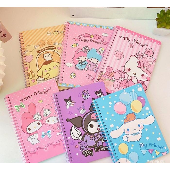 

TUMI Binder Book Buku Ring Hk Diary Harian Lucu Korean Cinnamoroll Motif Karakter
