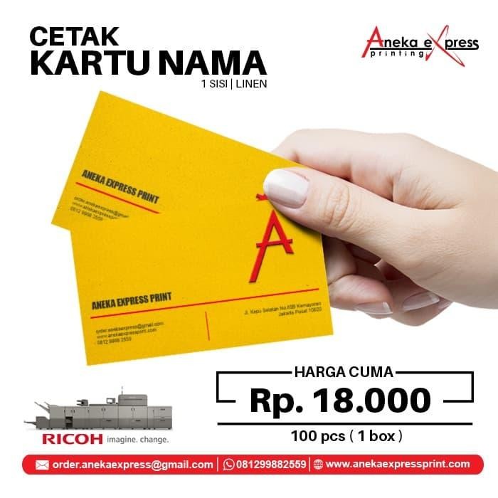 

TUMI Kartu Nama 1 Sisi ( Bahan Linen )