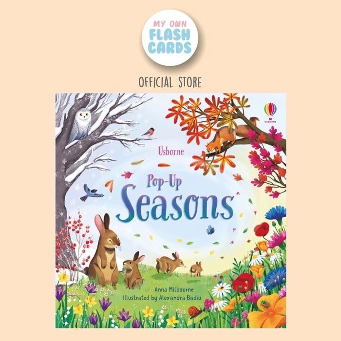 

Usborne Pop Up Seasons - Buku Anak Edukasi ted Book English Education Kids Weather Cuaca