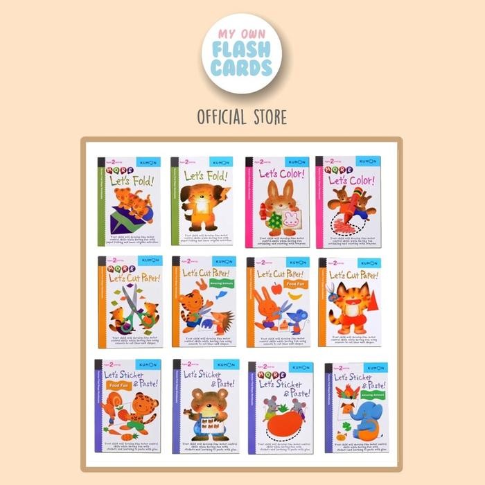 

Set 12 Buku Kumon Anak Melipat Menempel Menggunting Sticker Sensorik Montesori Edukasi Buku