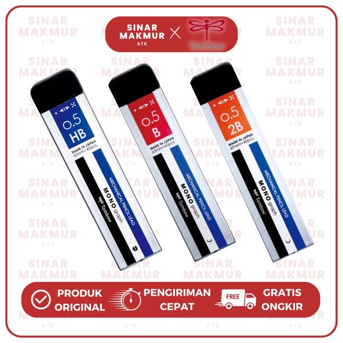 

I77W Refill Mechanical Pencil/Pensil Mekanik Mono 0.5 Hb/B/2B Tombow (Tube)