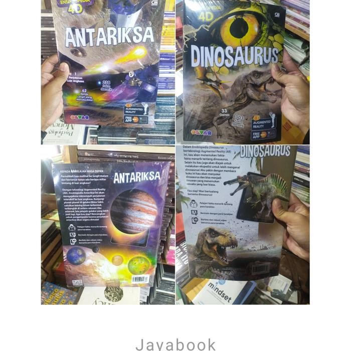 

Buku Pengetahuan Anak : Ensiklopedia 4D Antariksa & Dinosaurus