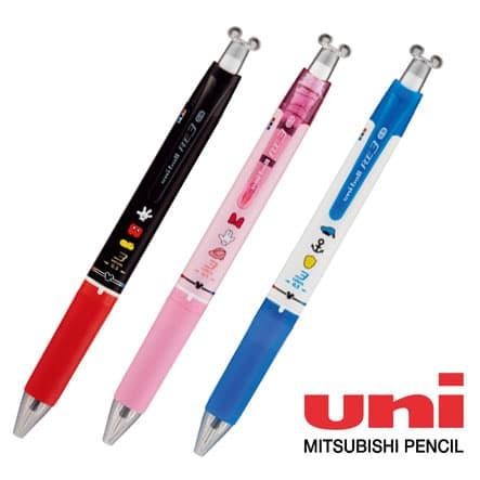 

I77W Uni Ure3-600D-05 Pulpen Hantu 3 Warna, Eraseable Pen 0.5Mm Limited