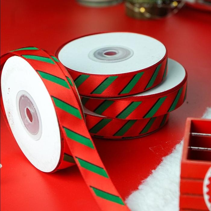 (Premium) (1 Roll=22 Meter ) Pita Natal Pita Kue Natal Pita Kado Natal