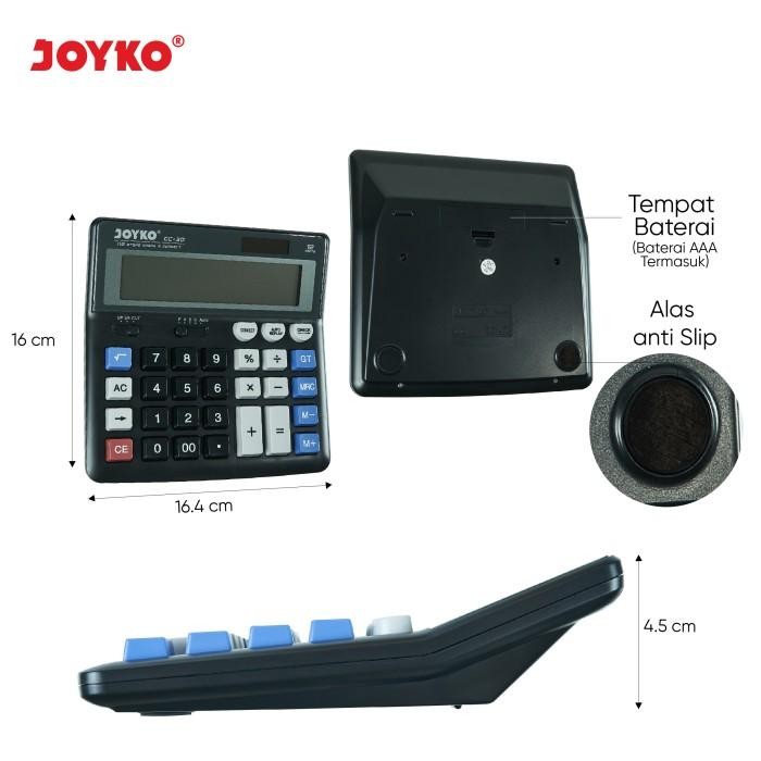 

X689 Calculator / Kalkulator Joyko Cc-30 / 12 Digits / Check Correct