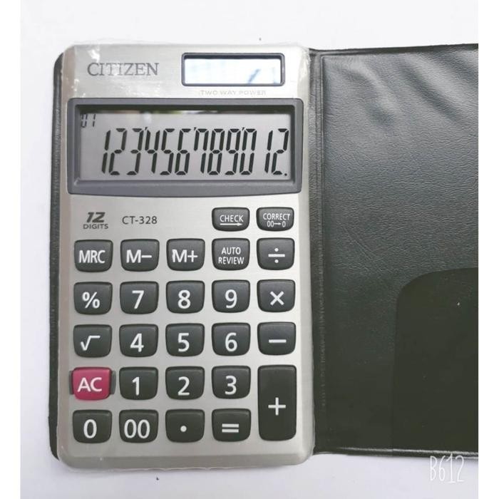 

X689 Kalkulator Citizen Ct 328 - 12 Digit - Check And Correct - Ukuran Mini