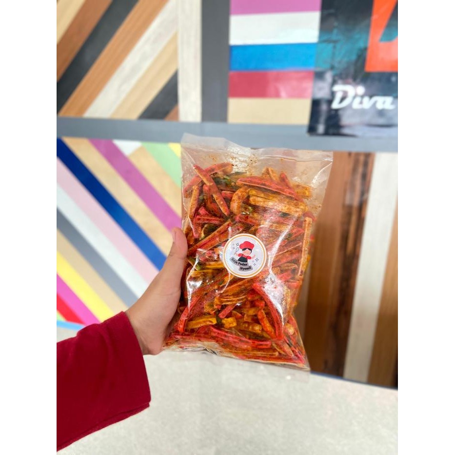 

Sale!! 1 Kg-Kerupuk Beton Pedas Gurih Cemilan Pedas Krupuk Krupuk