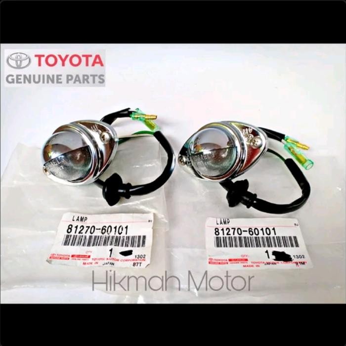 Sepasang Lampu Plat Nomor Belakang Toyota Hardtop Fj40 Bj40 Ori