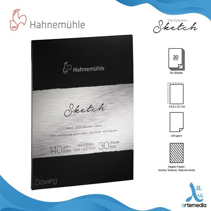 

Kertas Gambar Hahnemuhle The Collection Sketch A5 Drawing Paper Pad
