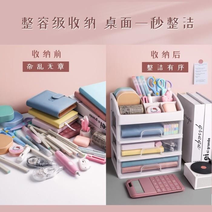 

Stuff Organizer Laci Desk Set Pen Holder Tempat Alat Tulis Meja Kantor
