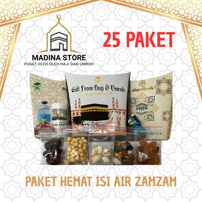 

Paket Hemat 25pcs Oleh-oleh Haji dan Umroh Paket 25 isi Air Zamzam