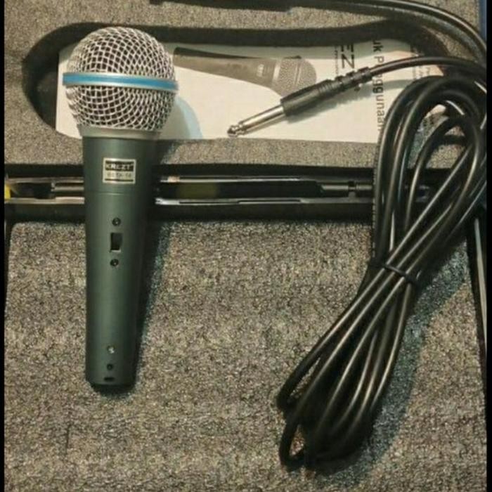 Mic Krezt BETA 58 koper + switch / MIC KABEL KREZT BETA58 ORIGINAL