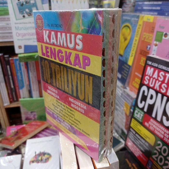 

BUKU KAMUS LENGKAP 10 TRILIYUN. INGGRIS INDONESIA - INDONESIA INGGRIS. DRS. BUDIONO