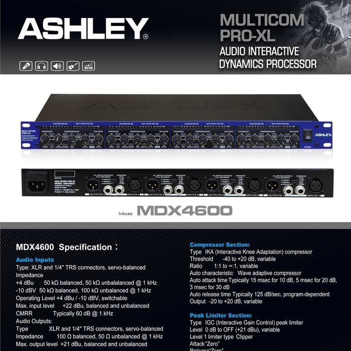 

ASHLEY MULTICOM PRO XL TIPE MDX4600