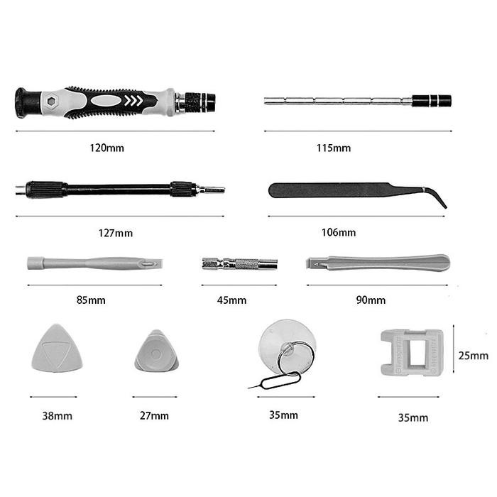 

[115-IN-1] OBENG SET MAGNETIC PERALATAN SERVIS GADGET PRESISI TINGGI COMPLETE REPAIR SCREWDRIVER SET