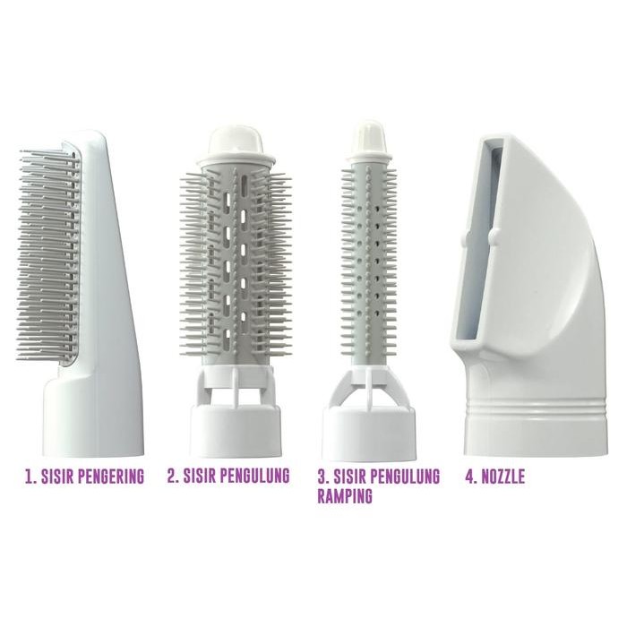 

PANASONIC IONITY HAIR STYLER EH KE46 PENATA RAMBUT PUTIH DENGAN 4 AKSESORIS DAN 2 PENGATURAN UDARA