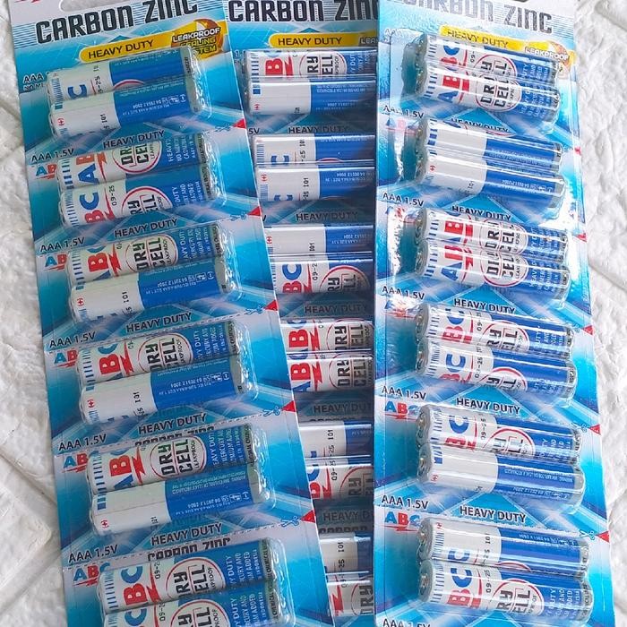 

BATERAI ABC AAA UKURAN KECIL WARNA BIRU UNTUK REMOTE DAN MAINAN ELEKTRONIK - 12 PCS