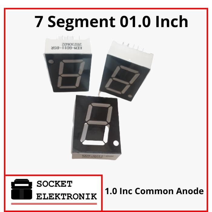 

MERK KEM 7 SEGMENT 1.0 INCH / 1 INCH COMMON ANODE / ANODA WARNA MERAH