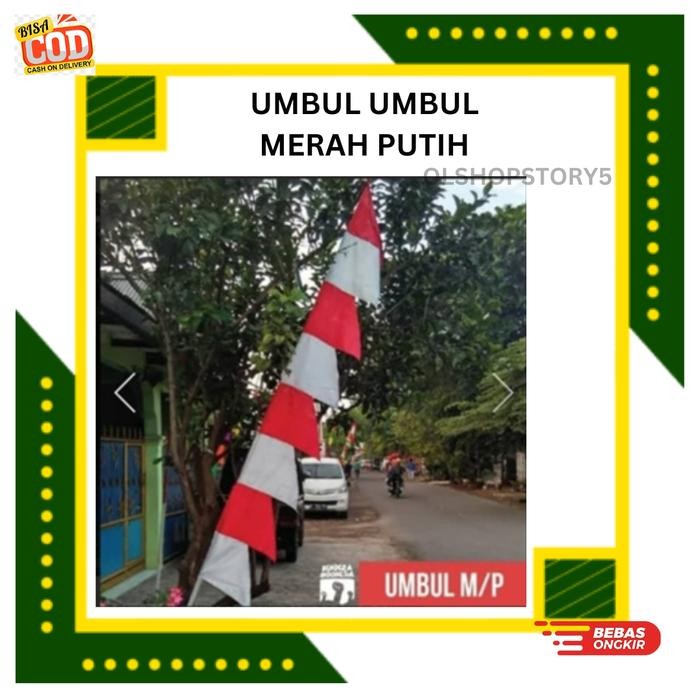 (Allthebest) Umbul Umbul Merah Putih / Termurah Dekorasi 17 Agustus / Umbul Umbul /Bendera Merah