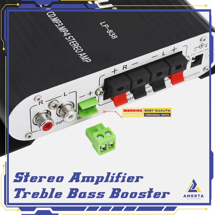 LEPY HIFI STEREO AMPLIFIER TREBLE BASS BOOSTER