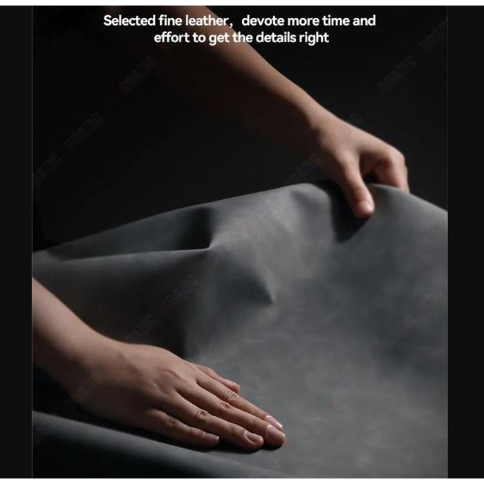 Case Vivo Y36 4G Leather Magnetic Suede Casing Tekstur Kulit Domba Hal